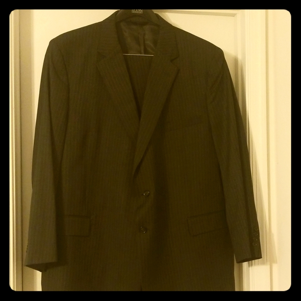 Dark gray suit